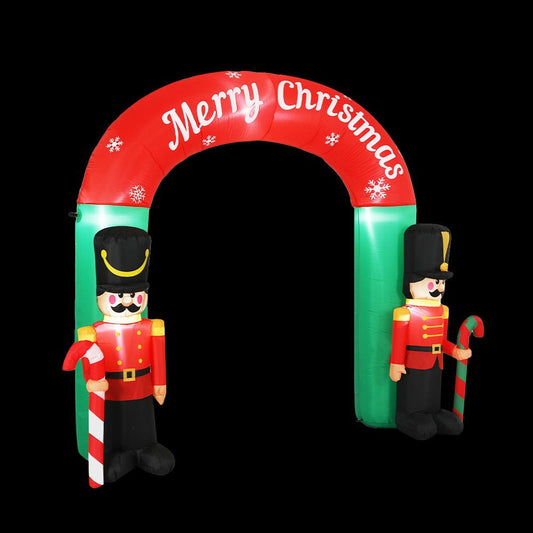 Christmas Inflatable | Archway Nutcracker Illuminated Decoration | Jingle Jollys | 3m