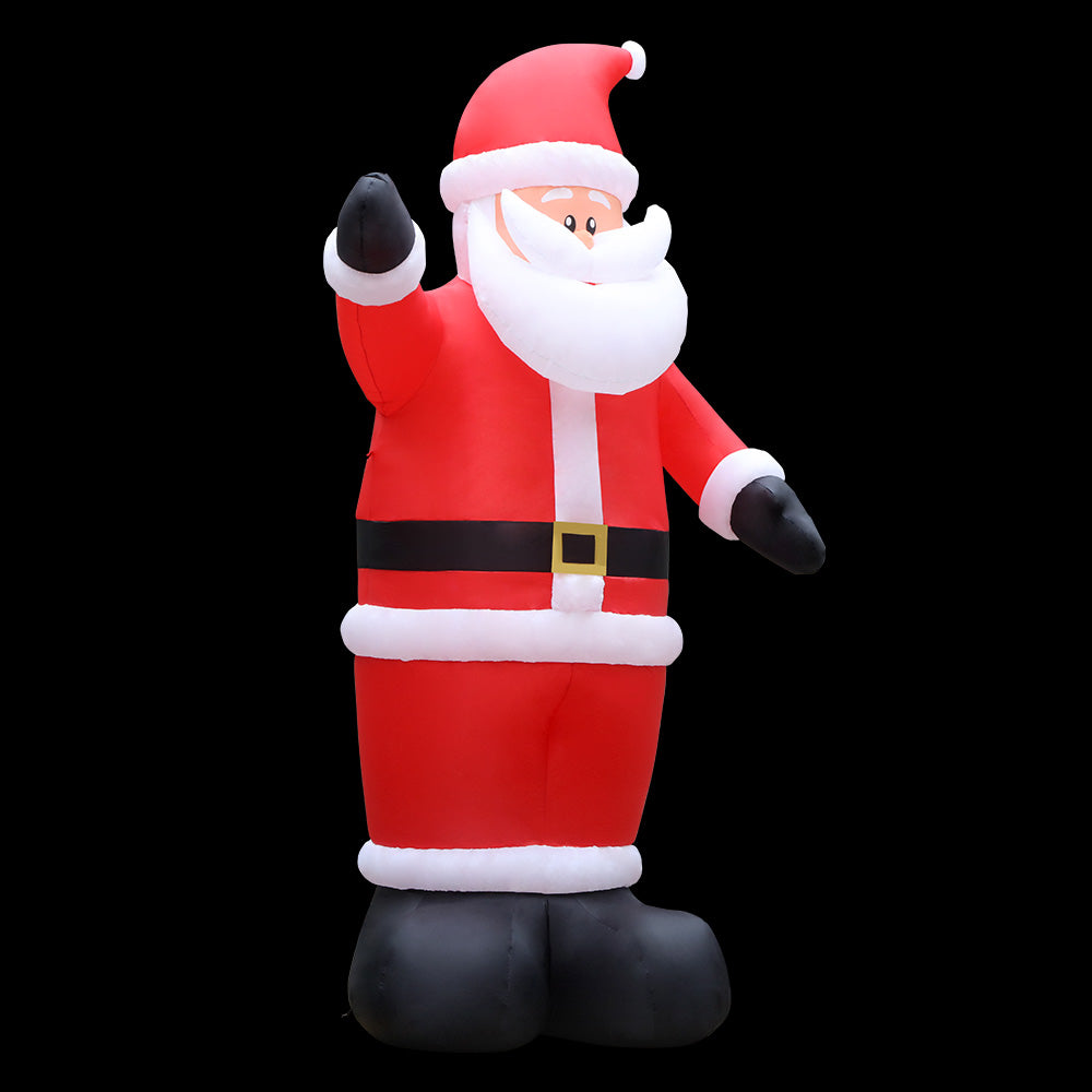 Christmas Inflatable | Waving Santa Illuminated Decoration | Jingle Jollys | 5m