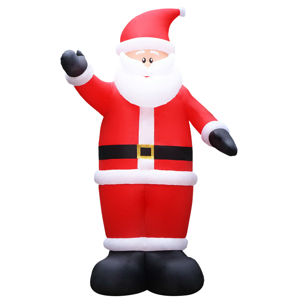 Christmas Inflatable | Waving Santa Illuminated Decoration | Jingle Jollys | 5m