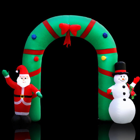 Christmas Inflatable | Archway Illuminated Decoration | Jingle Jollys | 2.8m