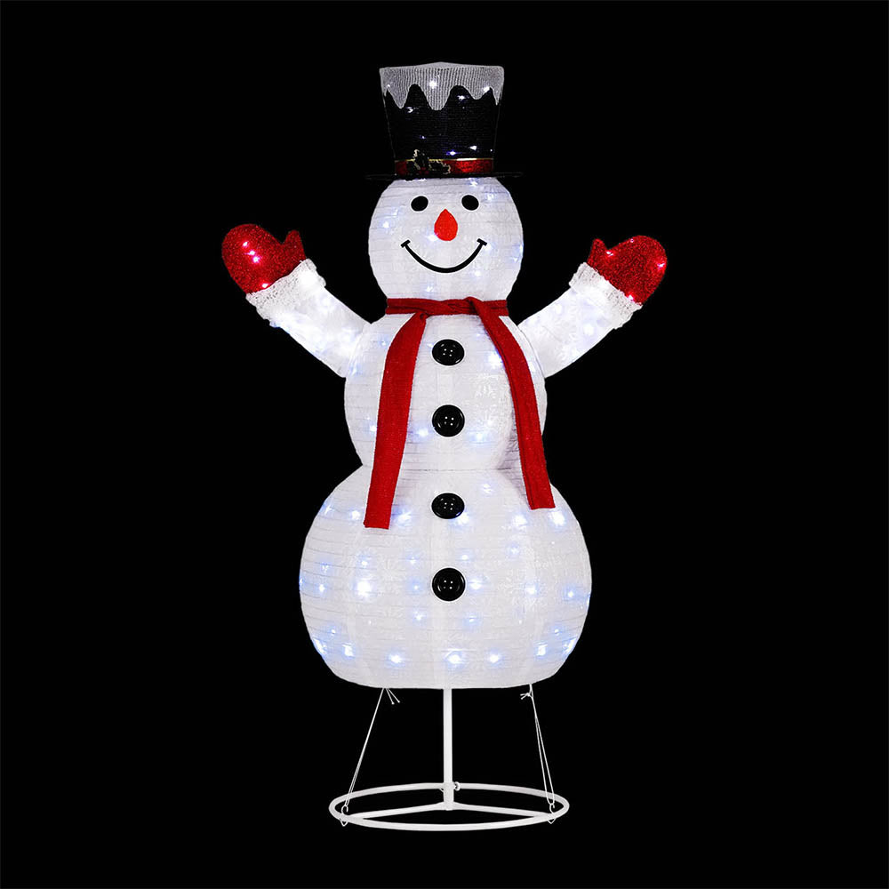 Christmas Snowman Light Decoration | 200 LED | Jingle Jollys | 175cm | Mains Powered