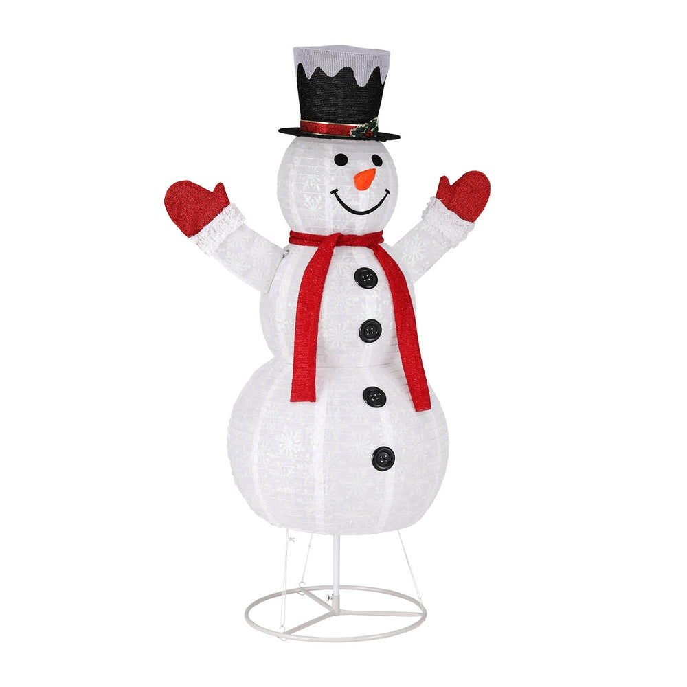 Christmas Snowman Light Decoration | 200 LED | Jingle Jollys | 175cm | Mains Powered