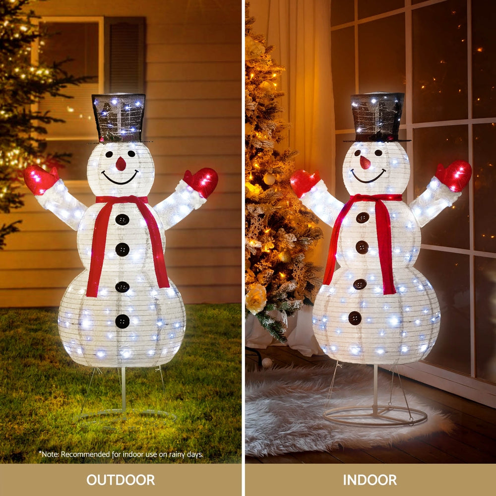 Christmas Snowman Light Decoration | 200 LED | Jingle Jollys | 175cm | Mains Powered