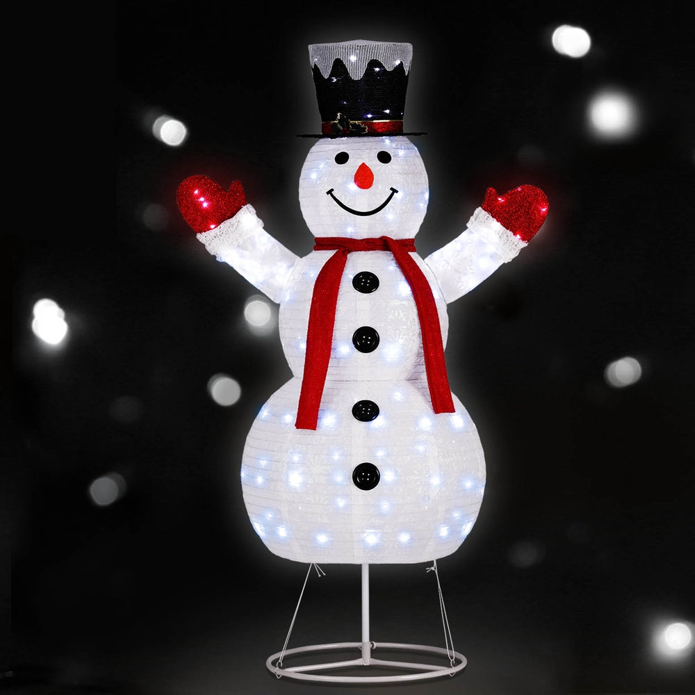 Christmas Snowman Light Decoration | 200 LED | Jingle Jollys | 175cm | Mains Powered