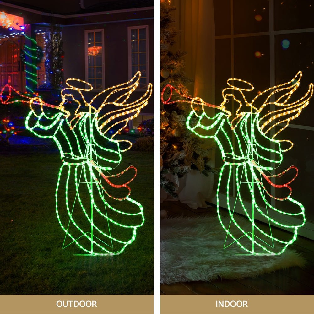 Christmas Angel Rope Light Decoration | 504 LED |Jingle Jollys | 144cm | Mains Powered