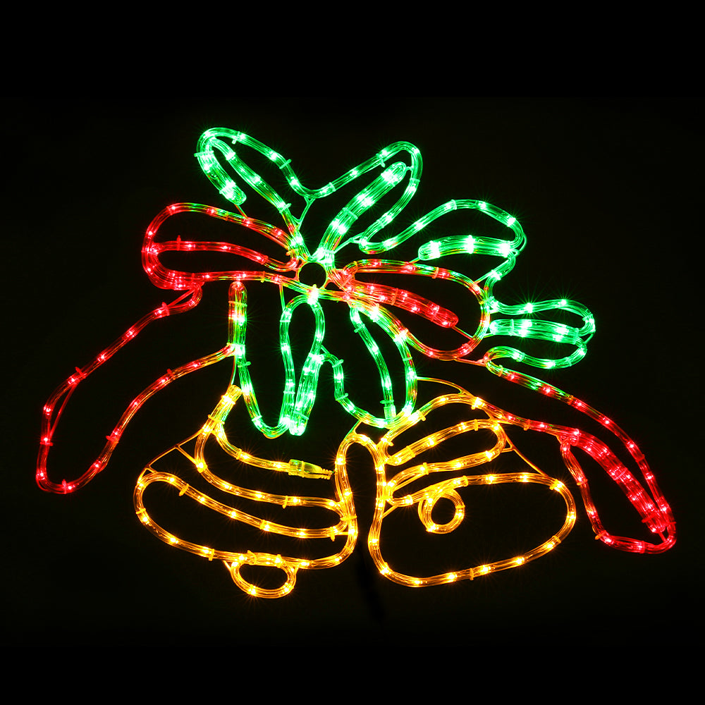 Christmas Bells Rope Light Decoration | 216 LED | Jingle Jollys | 76cm | Mains Powered