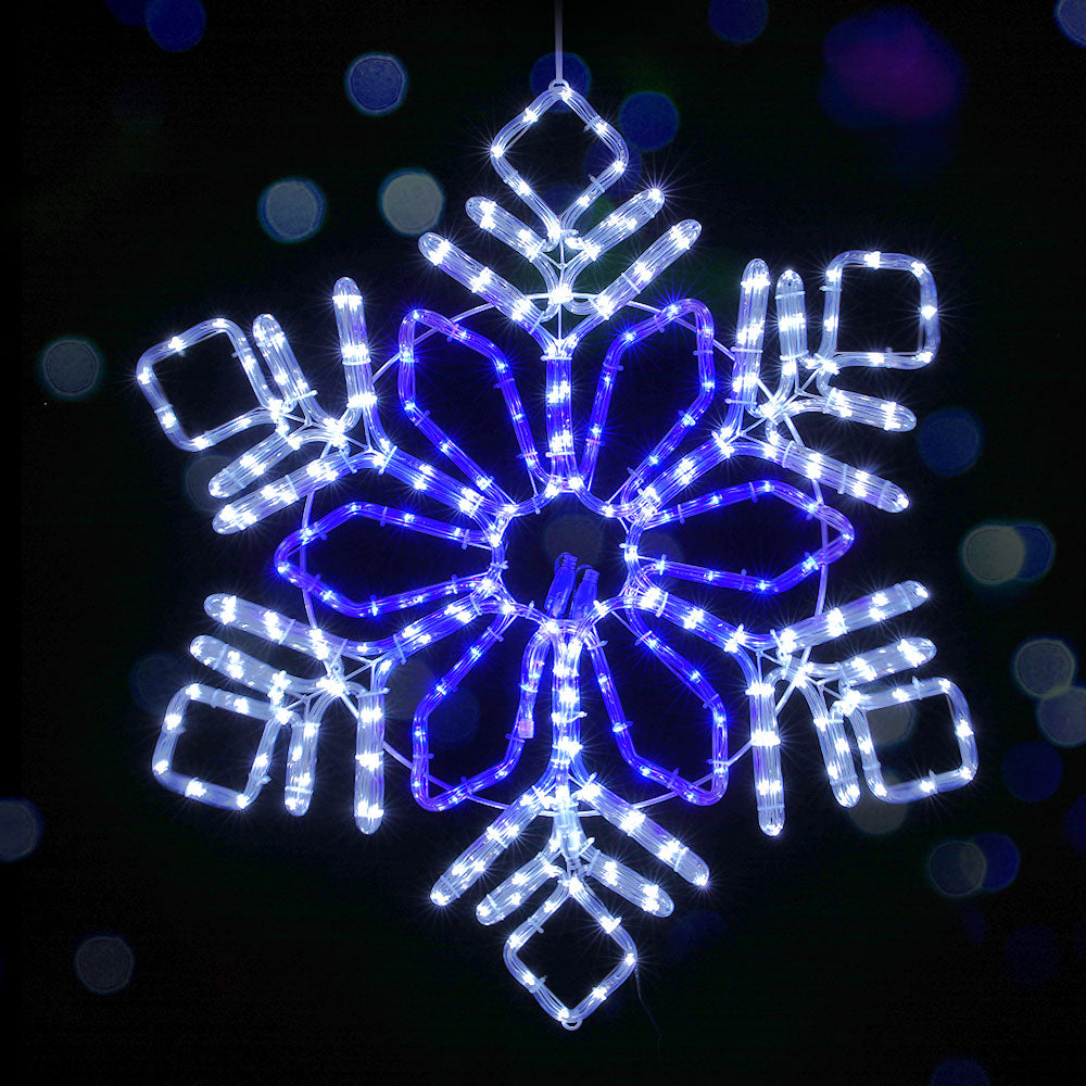 Christmas Snowflake Light Decoration | 304 LED | Jingle Jollys | 82cm | Mains Powered