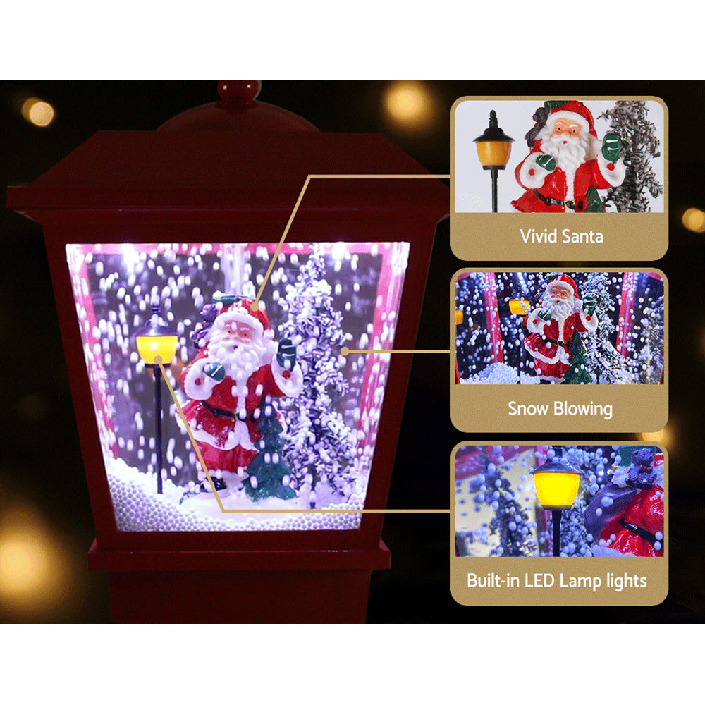 Christmas Lamp Post | Moving Snow, LED Lights & Music | Jingle Jollys | 1.8M | Mains Powered