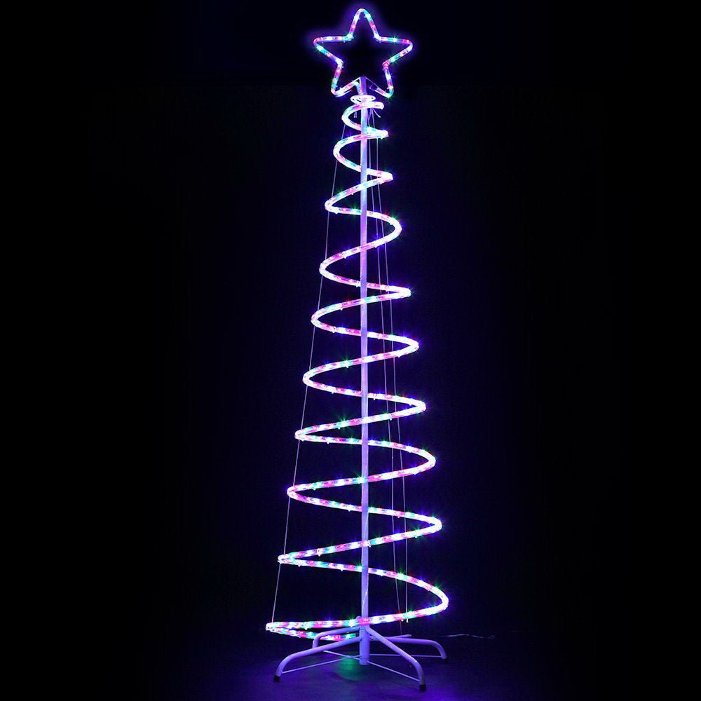 Christmas Tree Rope Light Decoration | 288 LED | Jingle Jollys | 188cm | Mains Powered