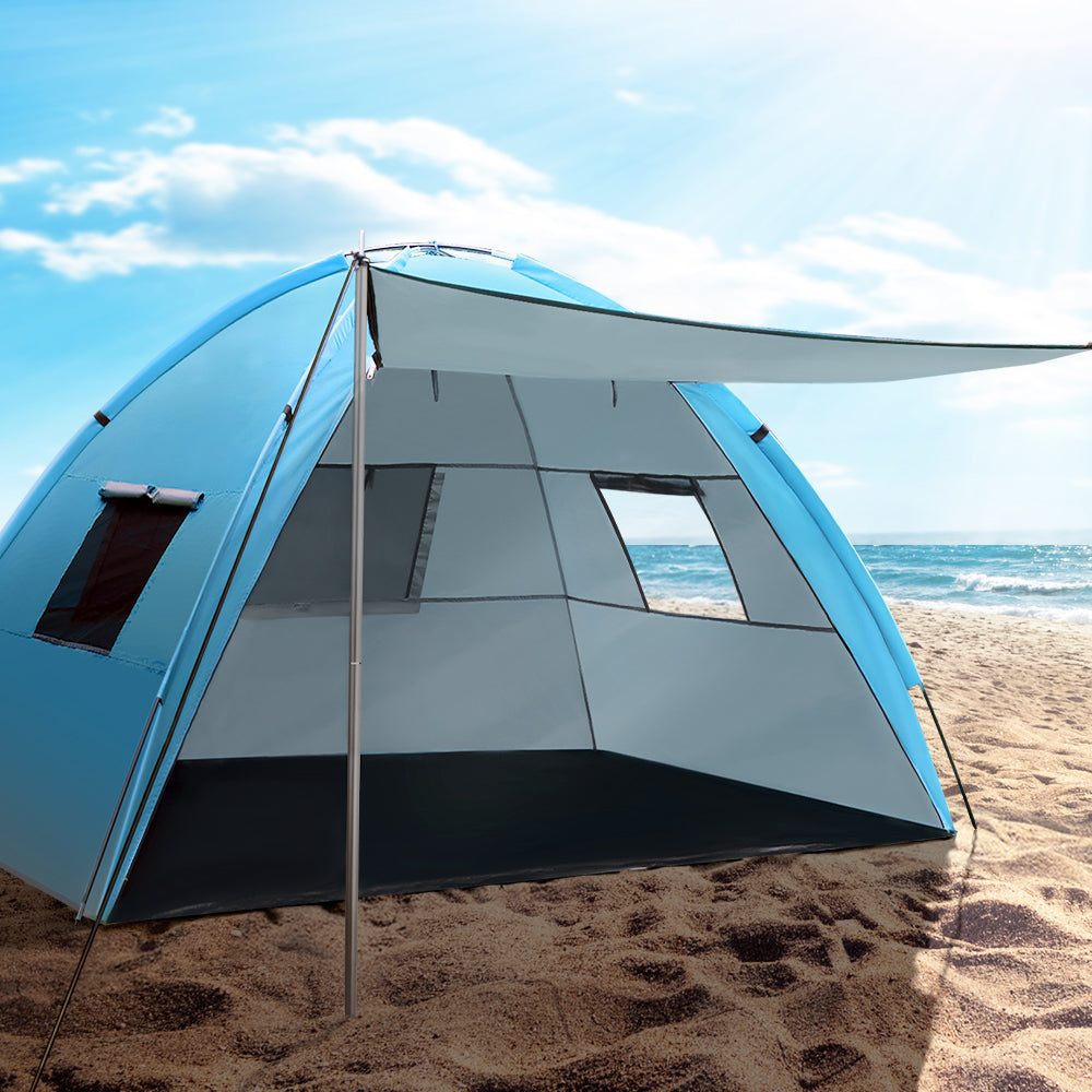 Beach Tent Sun Shade Shelter Large 2-4 Person