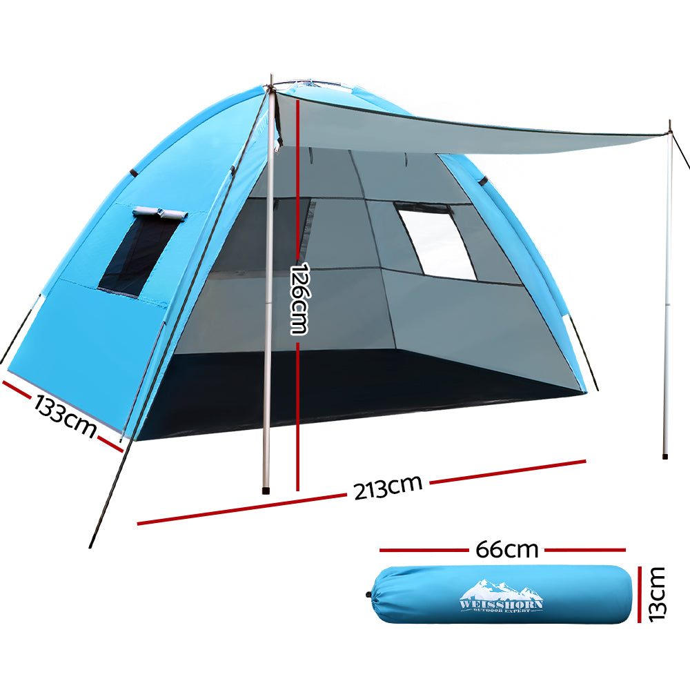 Beach Tent Sun Shade Shelter Large 2-4 Person