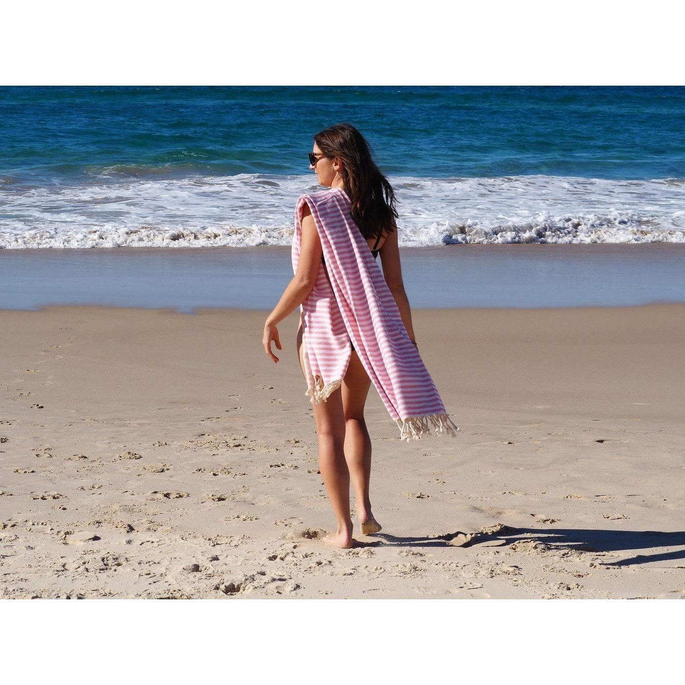 Beach Towel Portsea Deluxe Turkish Cotton - Blush