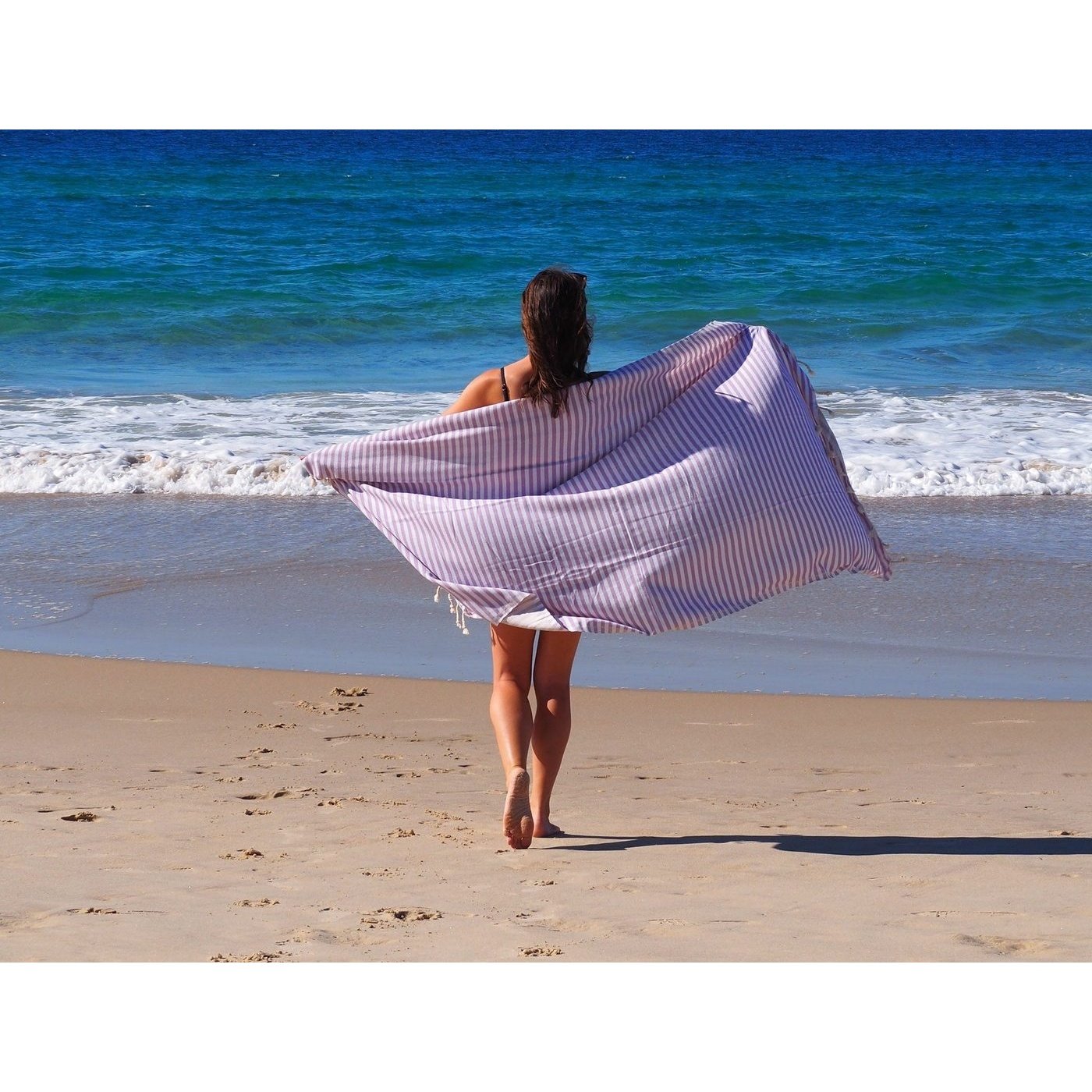 Beach Towel Portsea Deluxe Turkish Cotton - Lilac
