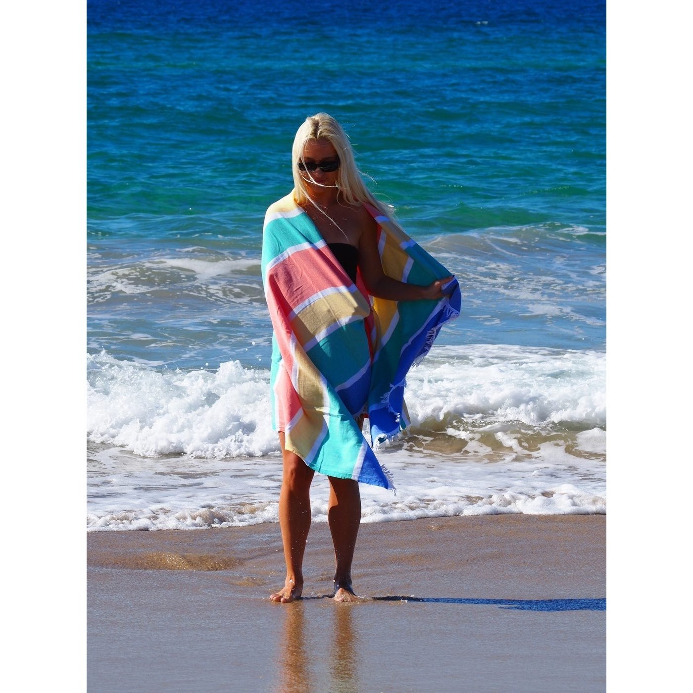 Beach Towel Sorrento Luxury Turkish Cotton - Tropical