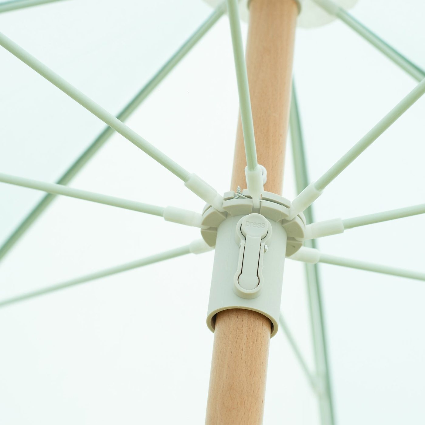 Beach Umbrella Luxury Outdoor with Tassels - Pastel Green