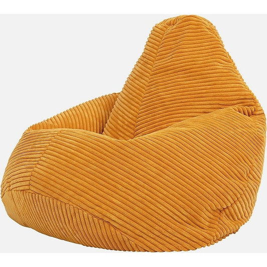 Bean bag Jumbo Cord Chair Cover Unfilled Large Beanbag - Mustard