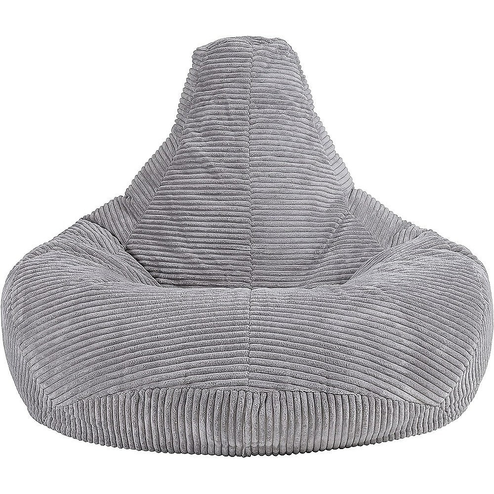 Bean bag Jumbo Cord Chair Cover Unfilled Large Beanbag - Grey