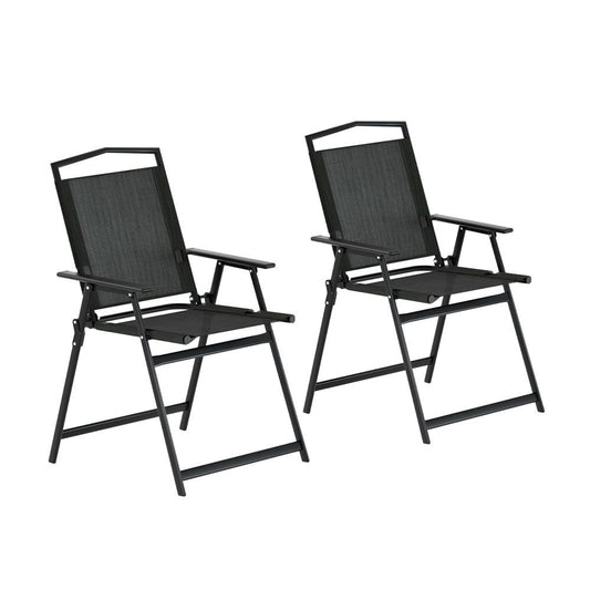 Camp Chairs Outdoor Lightweight Folding Camping 2 Pack Black
