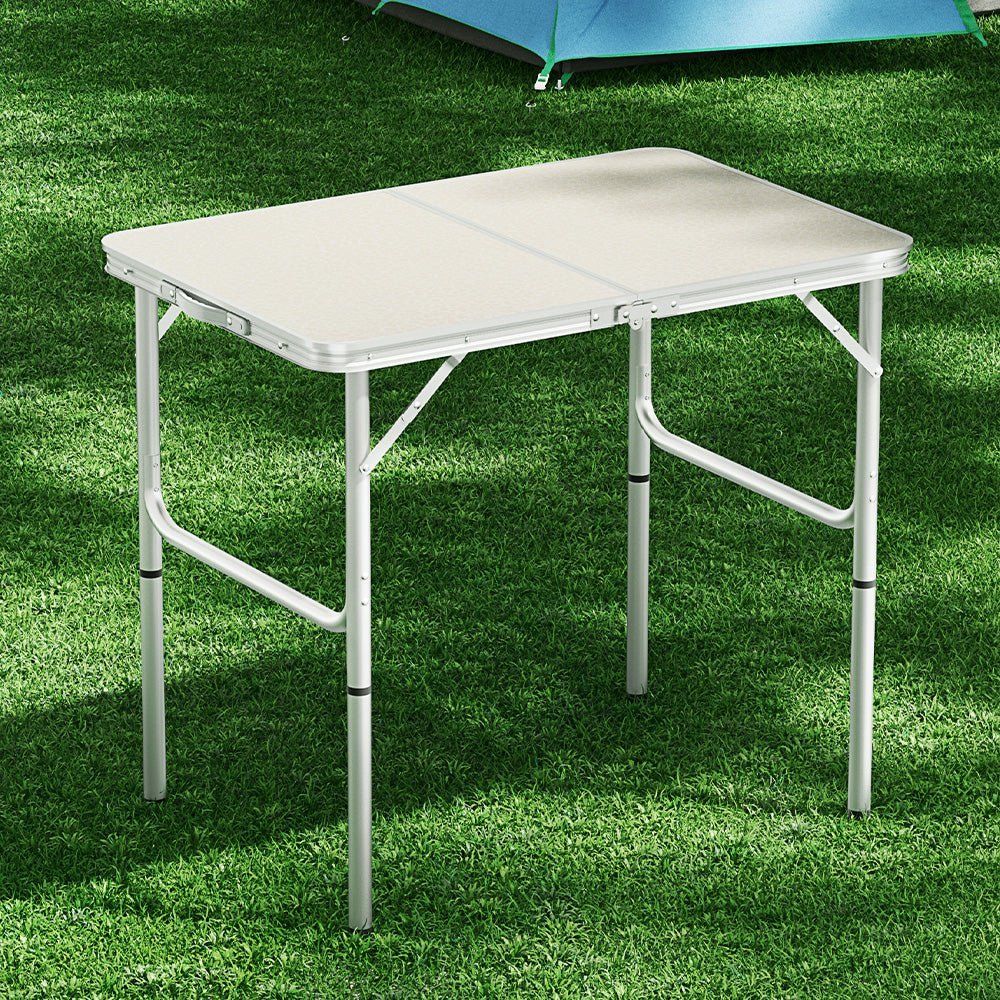 Camping Table Folding 90cm Portable Outdoor Picnic BBQ Aluminium