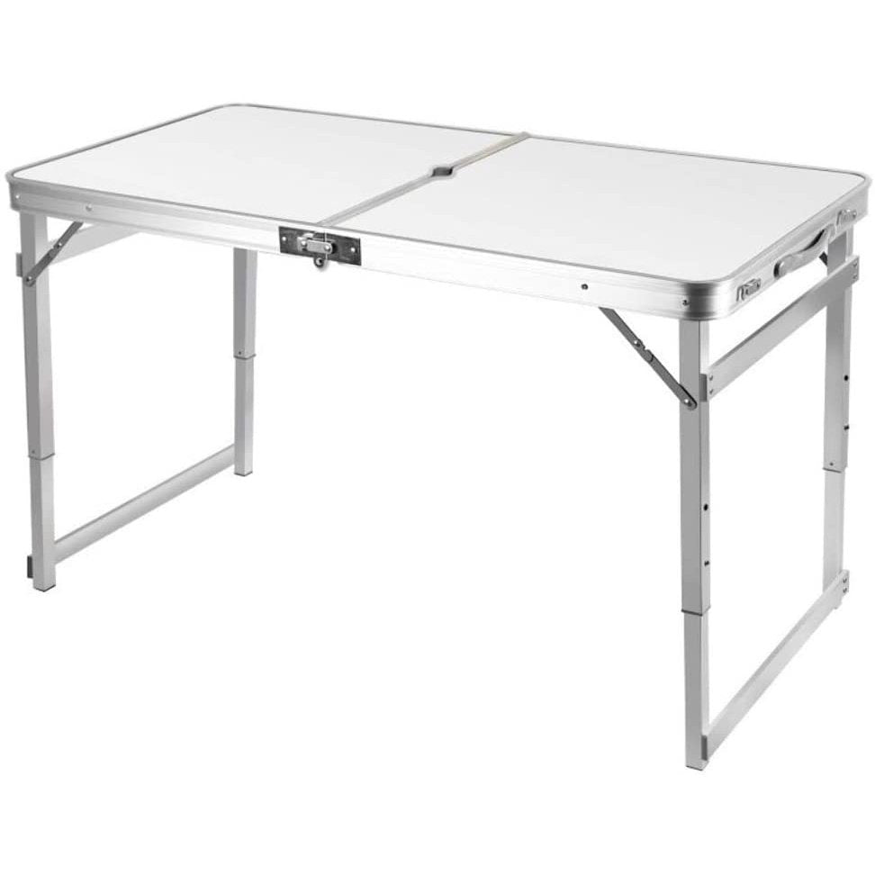 Camping Table Folding Aluminium Portable Picnic Outdoor BBQ Desk 4 Cloth Stool