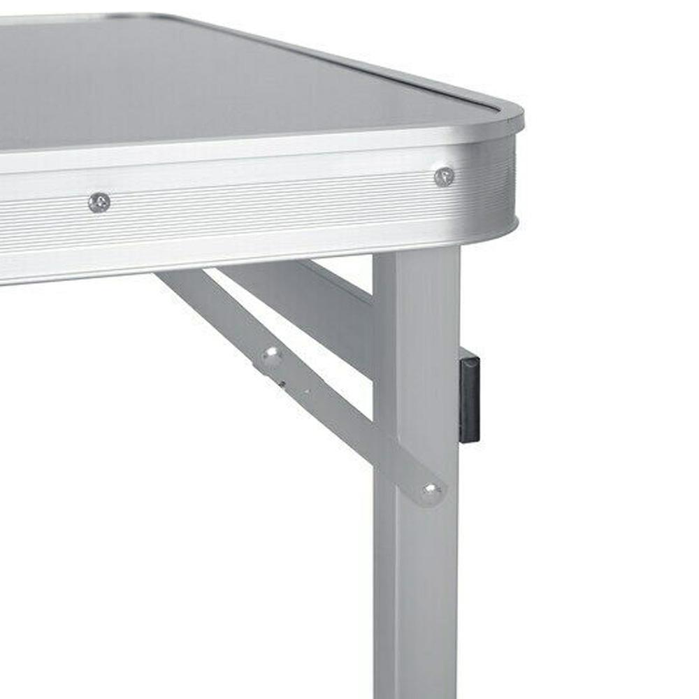 Camping Table Folding Aluminium Portable Picnic Outdoor BBQ Desk 4 Cloth Stool