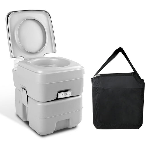 Camping Toilet 20L Portable Outdoor Flush Potty Boating With Bag