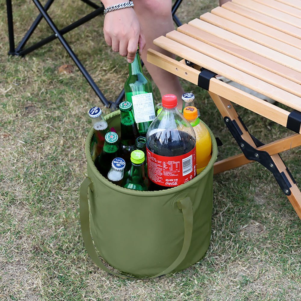 Collapsible Bucket Picnic BBQ Barbecue Travel Camping Fishing Portable 13L