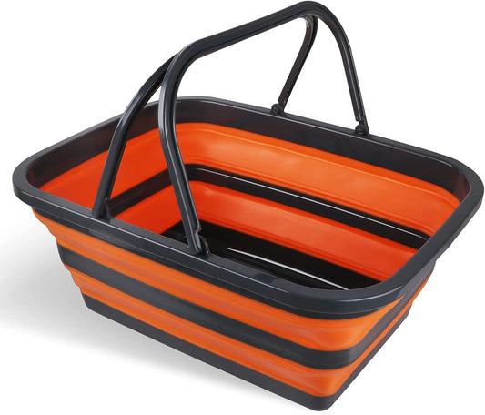 Collapsible Sink 16L Large Portable Basket Wash Basin Outdoor Camping
