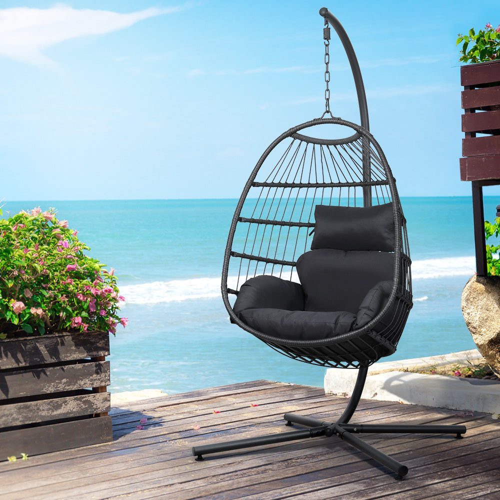 Egg Chair Outdoor Furniture Hanging Swing With Stand Conch Outdoors   Egg Chair Outdoor Furniture Hanging Chair With Sta 13 