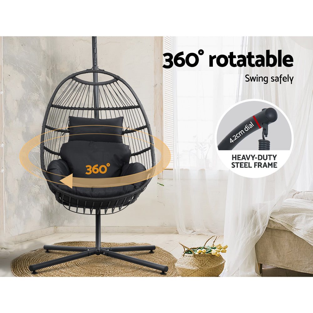 Egg Chair Outdoor Furniture Hanging Chair with Stand