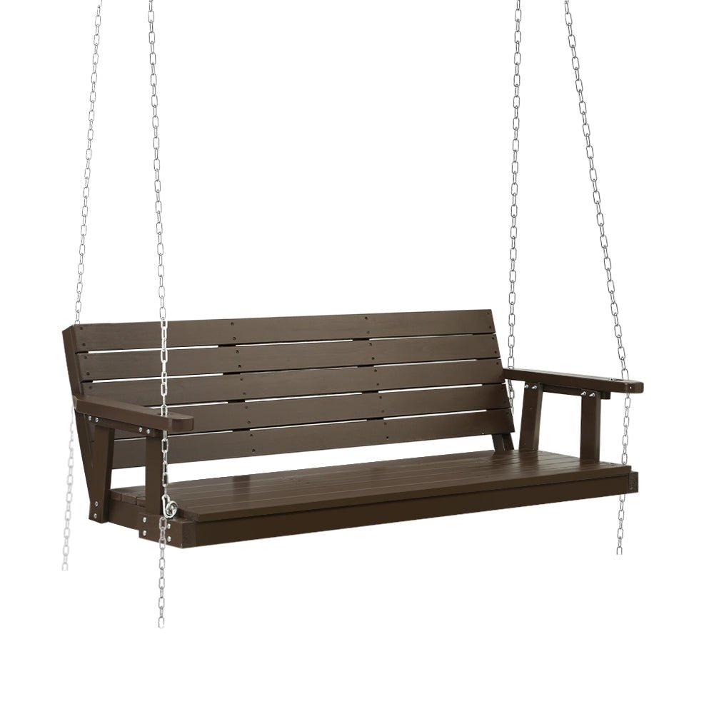 Three Chain Chair Swing Chair with Chain Gardeon Porch Outdoor Furniture 3 Seater Bench ...