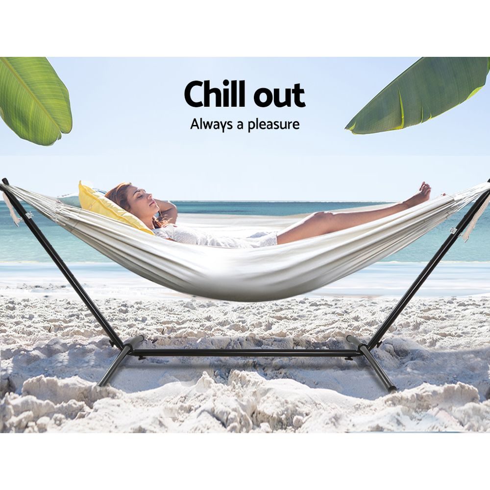 Conch Rope Hammock With Stand Cotton Rope Steep Patio Adjustable Outdoor – Conch ...