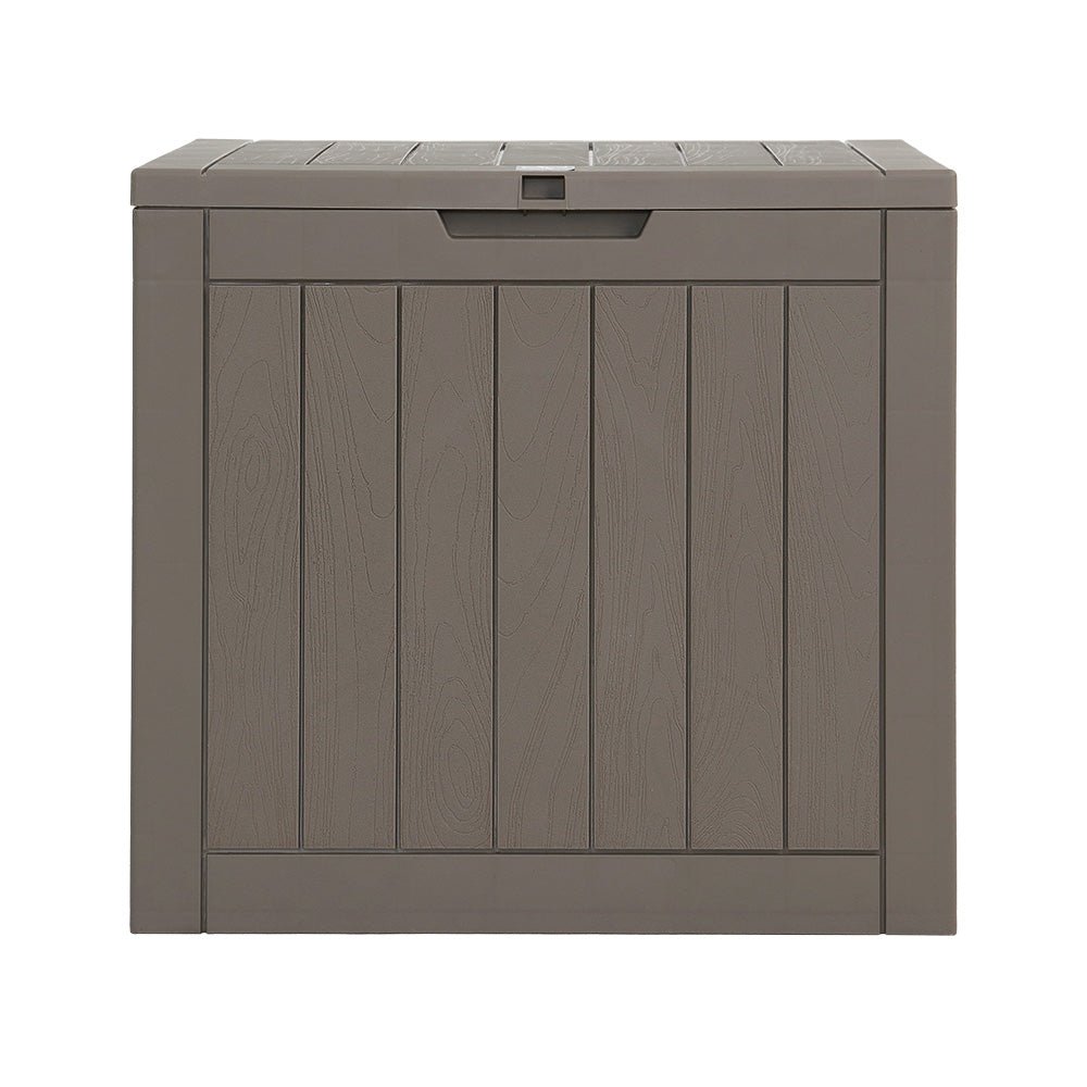 Gardeon Outdoor Storage Box 118L Container Lockable Garden Patio Grey