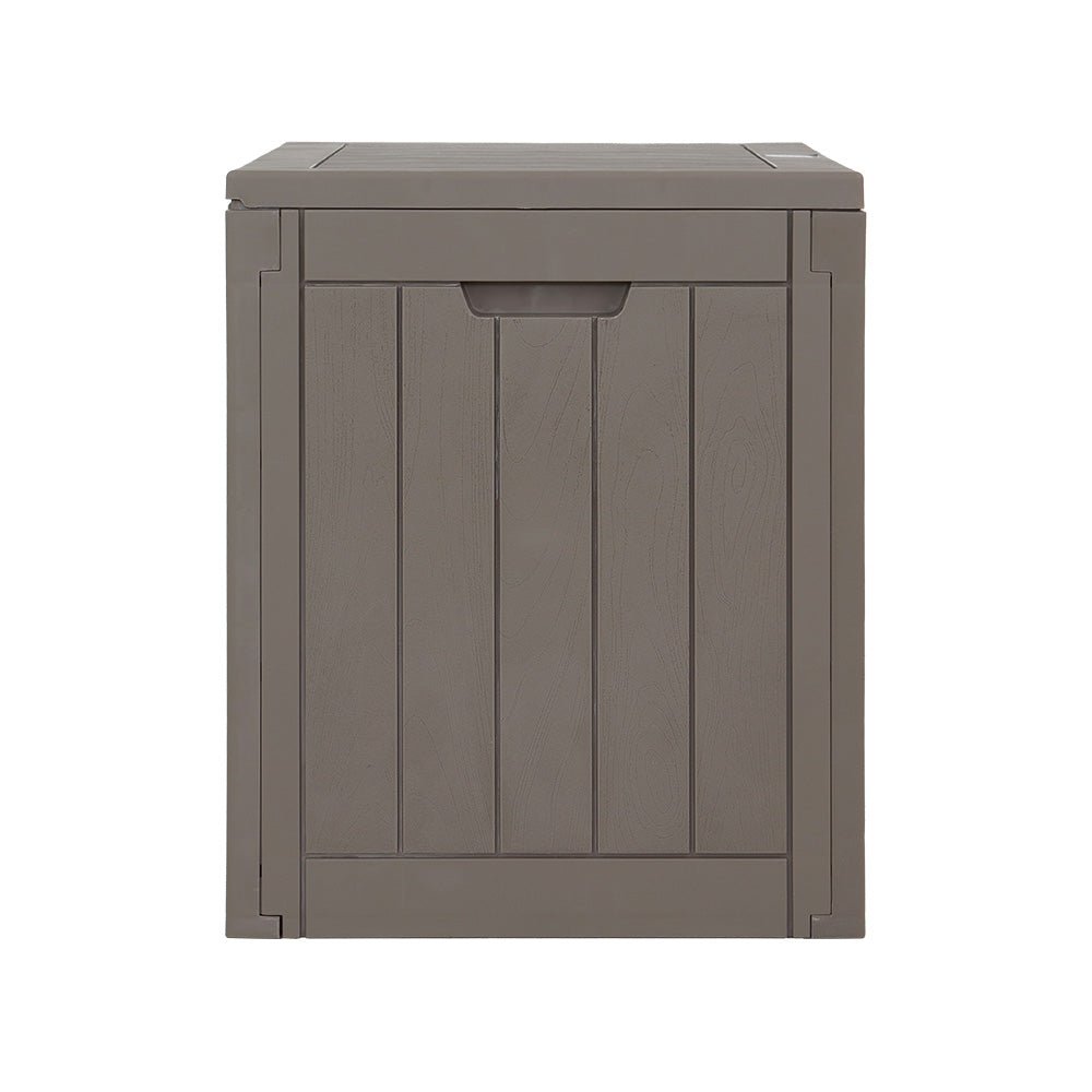 Gardeon Outdoor Storage Box 118L Container Lockable Garden Patio Grey