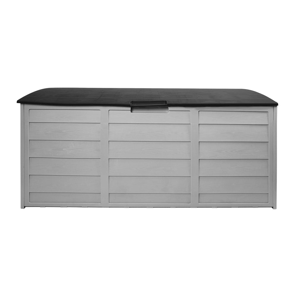 Outdoor Storage Box 290L Lockable Organiser Garden Deck Black