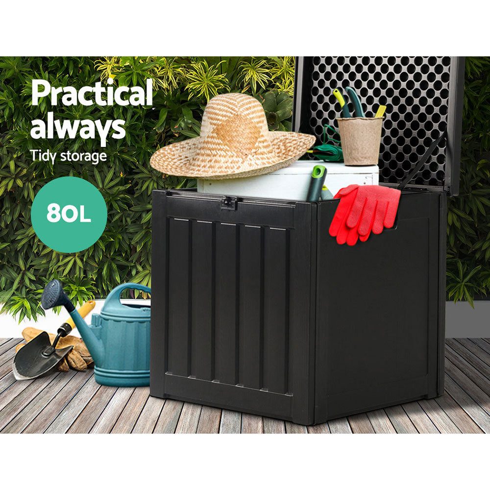 Outdoor Storage Box Bench Seat 80L