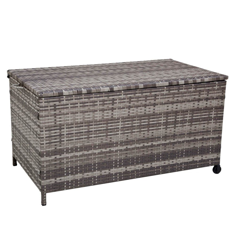 Outdoor Storage Box PE Wicker Garden 320L-Grey