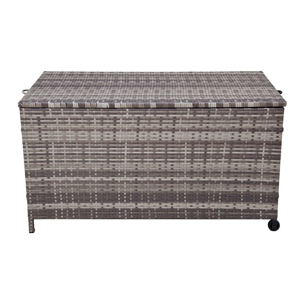 Outdoor Storage Box PE Wicker Garden 320L-Grey