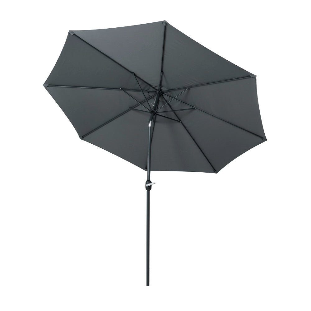 Outdoor Umbrella Tilt Steel Outdoor UV50+ 3m Canopy - Charcoal