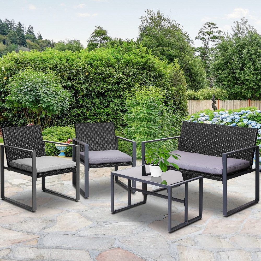 Patio Furniture Outdoor Lounge Setting Outdoor Sofa Patio Set 4PCS