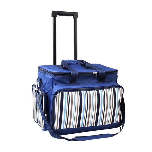 Picnic Basket Insulated Cooler Bag Set 6 Person